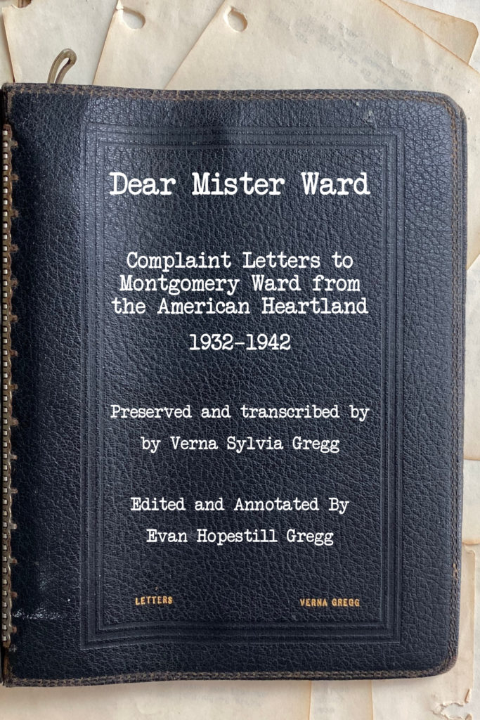 cover of dear mister ward by evan h gregg